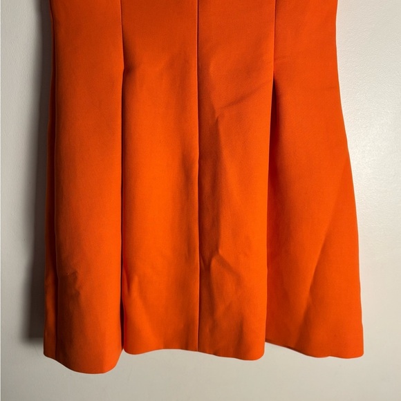 Fendi Orange A-Line Midi, Scoop Neck & Sleeveless, Cocktail Dress - Picture 5 of 9